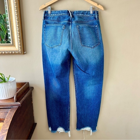 3X1 Higher Ground Straight Barrel Leg Crop Jeans Raw Chewed Hem Rushmore Wash 28 - Picture 6 of 16